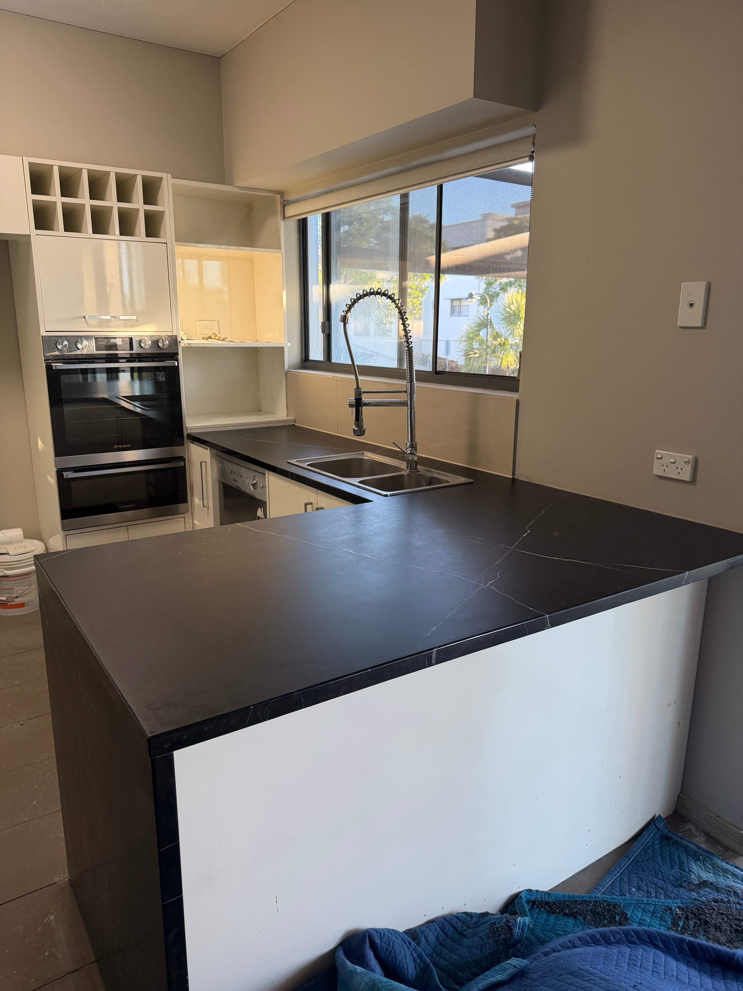 After — marble benchtop repair