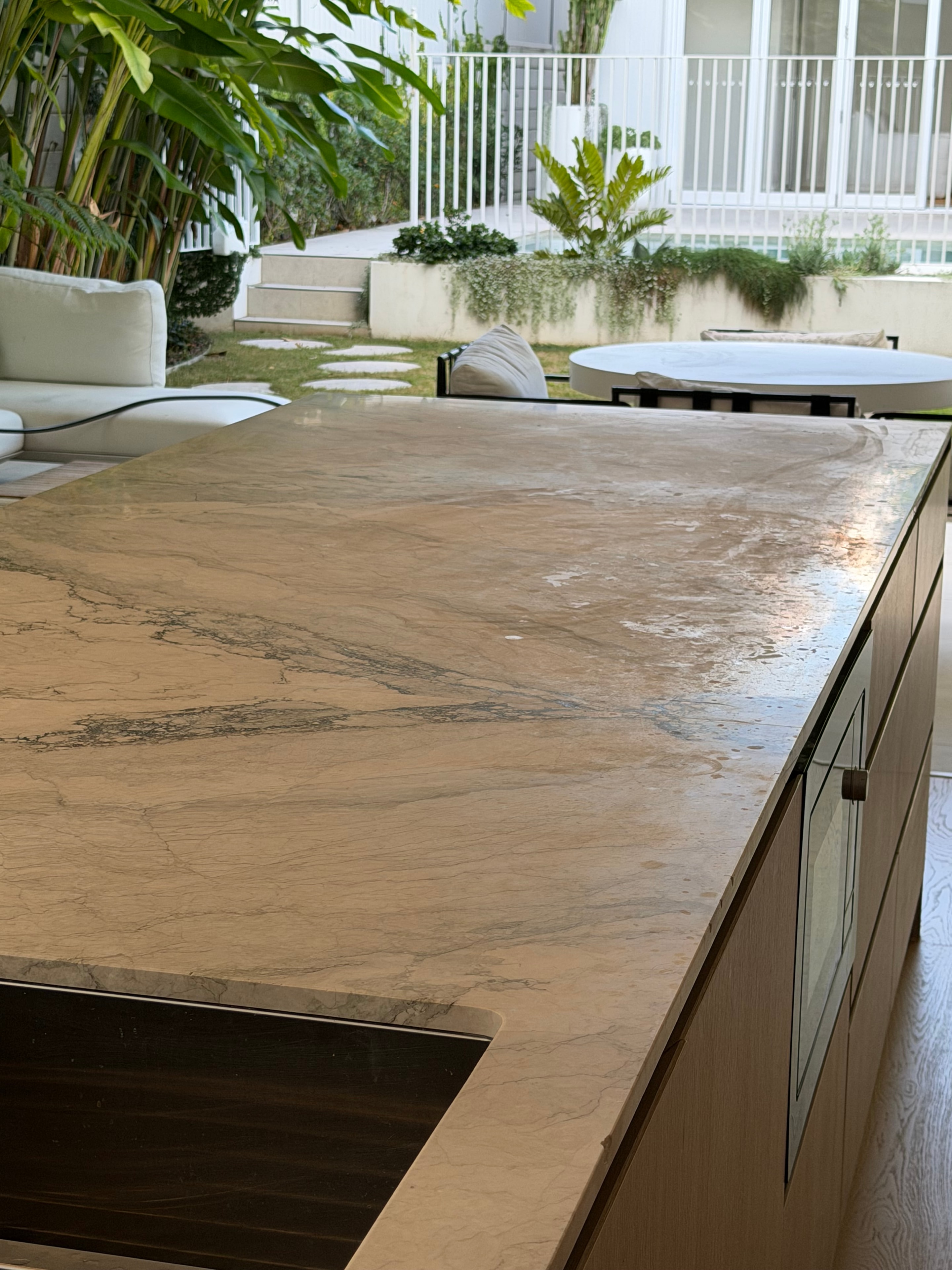 Before — stone surface restoration